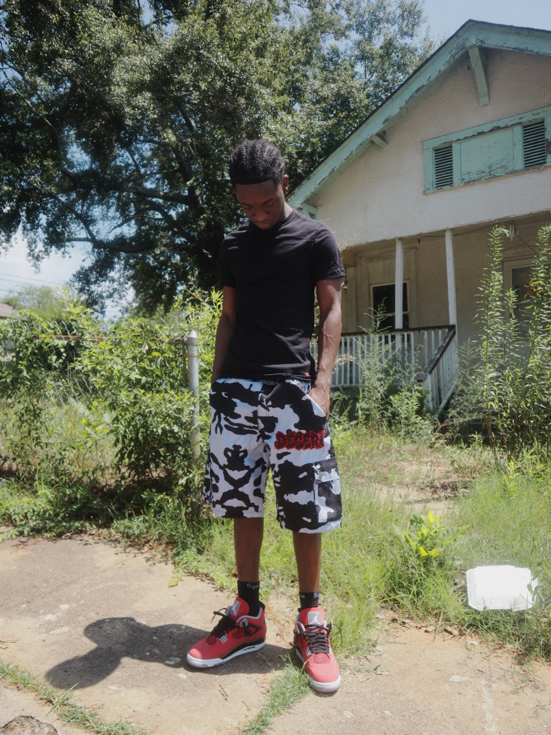 Brick Letter Cargo Shorts