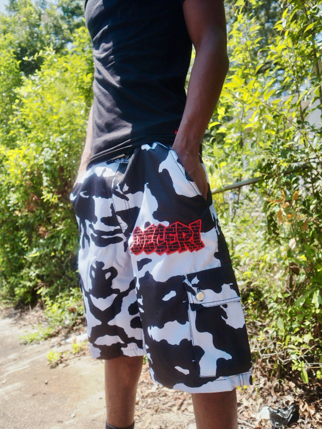 Brick Letter Cargo Shorts