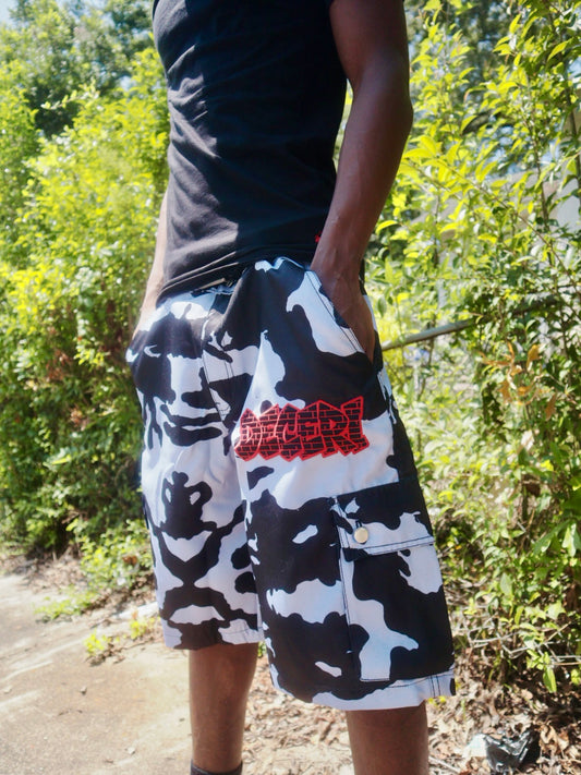 Brick Letter Cargo Shorts